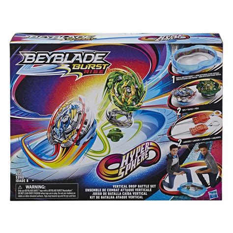 Beyblade Burst Rise Hypersphere Vertical Drop Battle Complete Set w ...