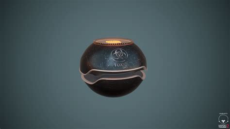 3d Toxic Gas Grenade Model