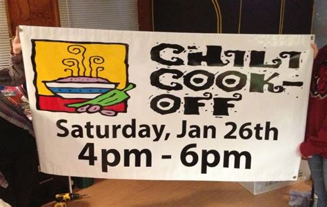 3' x 5' Chili Cook-Off Banner (With images) | Chili cook off, Vinyl ...