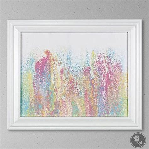 Pastel Rainbow Canvas Painting