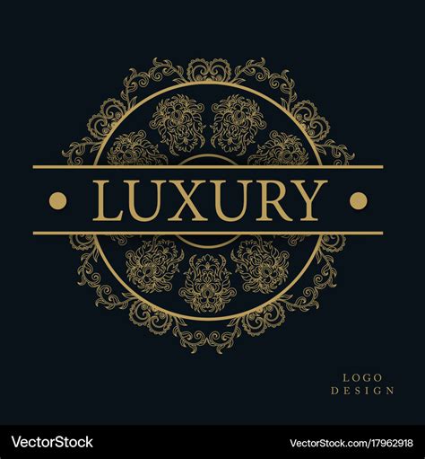 Amazing luxury logo designs Royalty Free Vector Image