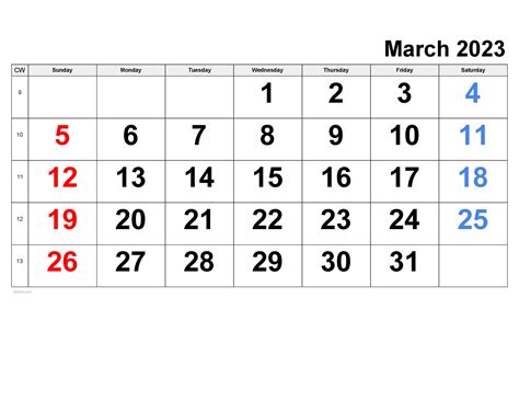 March 2024 Calendar | Free Printable PDF, XLS and PNG