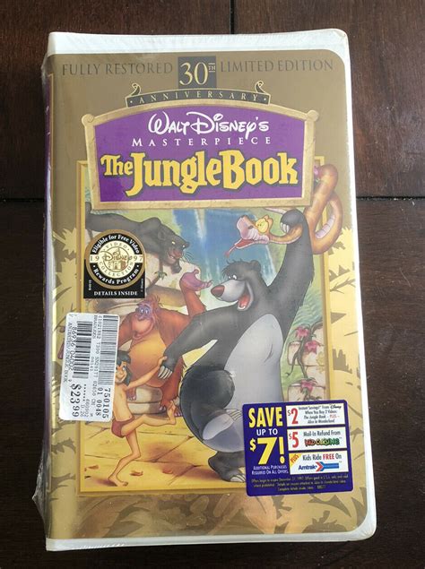 Disney The Jungle Book (VHS, 1997, 30th Anniversary Limited Edition ...