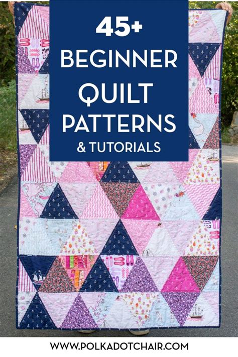 50+ Easy Beginner Quilt Patterns & Free Tutorials | Polka Dot Chair