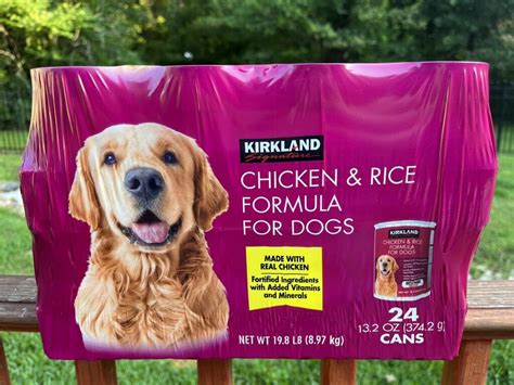 The Kirkland Signature Chicken and Rice Canned Dog Food at Costco is ...