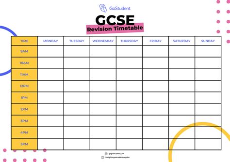 GCSE Revision Timetable | GoStudent | GoStudent