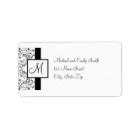 Monogram Return Address Labels | Zazzle