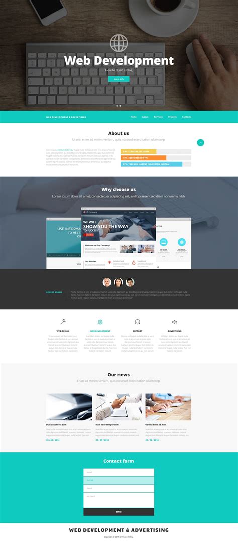 Web Development PSD Template