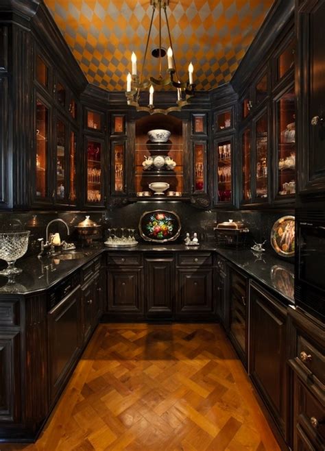 20 Refined Gothic Kitchen And Dining Room Designs - DigsDigs