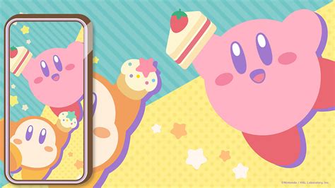 Cute Retro Kirby Wallpaper From Nintendo - Kawaii Hoshi