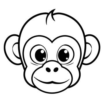 Monkey Face Drawing PNG, Vector, PSD, and Clipart With Transparent ...