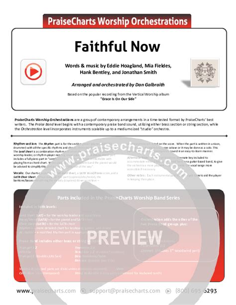 Faithful Now (Vertical Worship) - PraiseCharts