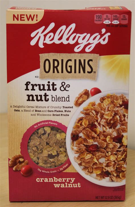 Review: Kellogg’s Origins Fruit & Nut Blend Cereal - Cerealously