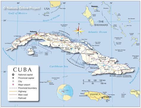 Administrative Map of Cuba - Nations Online Project