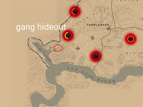 Complete Gang Hideout Locations : r/RedDeadOnline