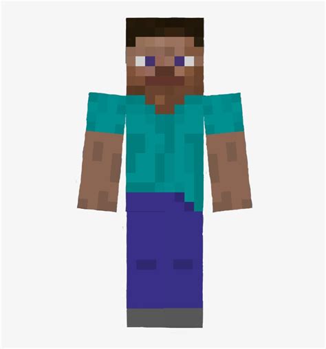 Minecraft Steve Skin Layout