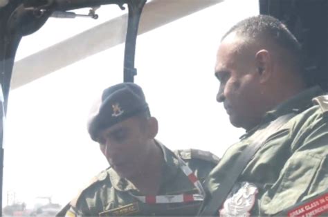 Army Chief General Manoj Pandey Flew In Light Combat Helicopter In Aero ...