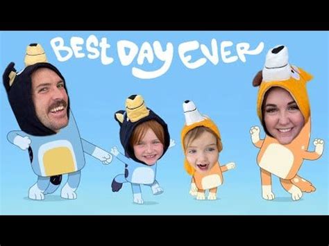 three people in animal costumes with the words best day ever written on ...