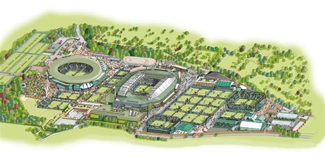 Katherine Baxter illustrator: WIMBLEDON TICKET MAP DESIGN 2015