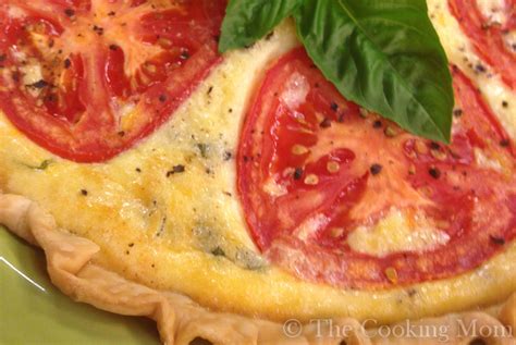 Tomato Basil Quiche - The Cooking Mom