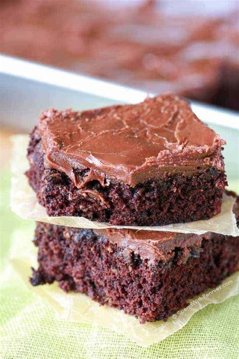 Easy Zucchini Brownies w/ 1 Minute Frosting