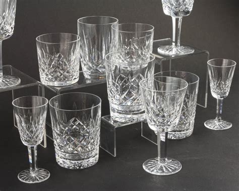 Lot - A collection of Waterford crystal Lismore pattern stemware,