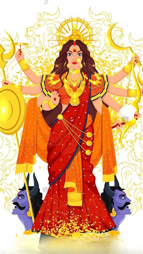 Durga, Animated Art, goddess, maa durga, HD phone wallpaper | Peakpx