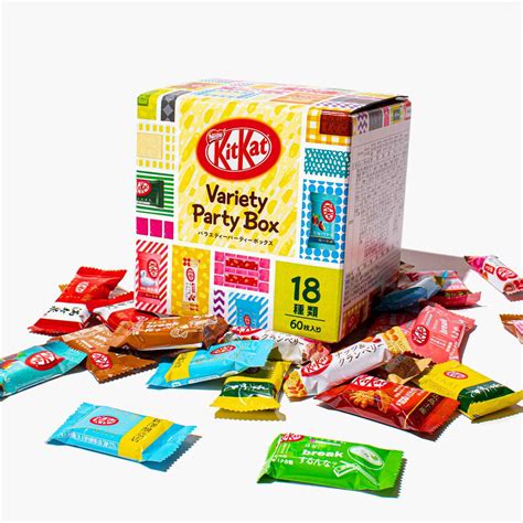 Bokksu + Japanese Kit Kat: Variety Party Box 2020 (60 Pieces, 18 Flavors)