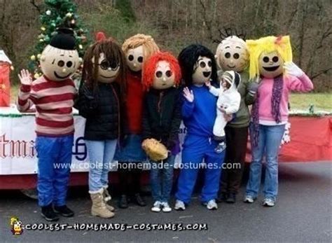 Coolest Homemade Peanuts Gang Group Costume