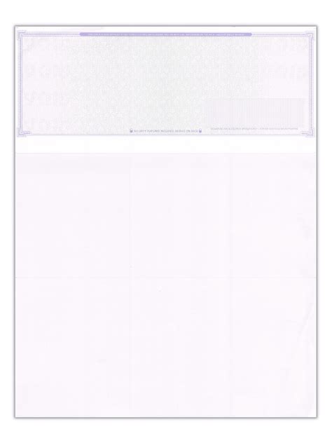 Compuchecks - 100 High Security Blank Check Stock Paper - Checks on Top ...