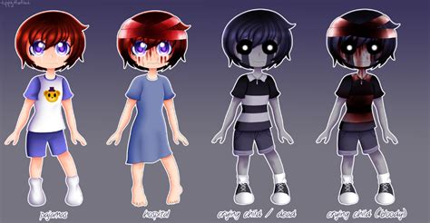 Alt. Riley outfits by tippymatsu on DeviantArt | Fnaf, Fnaf freddy ...