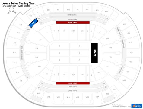 Toyota Seating Chart