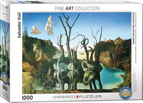 Swans Reflecting Elephants-1000 piece puzzle - Athena Posters