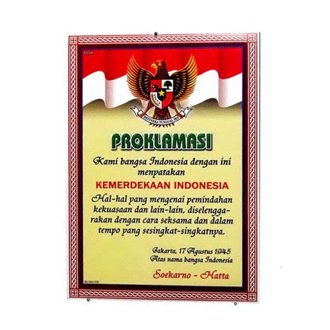 Jual Poster Teks Proklamasi - Kab. Karanganyar - Solo Galeri | Tokopedia