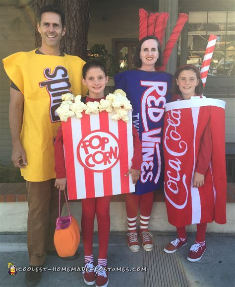 Family Movie Night Snacks Costumes