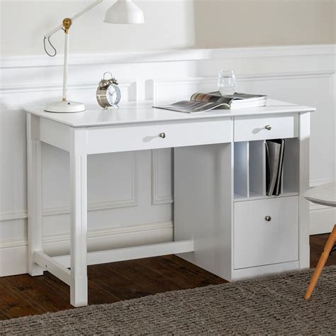 White desk with drawers - lvxoler