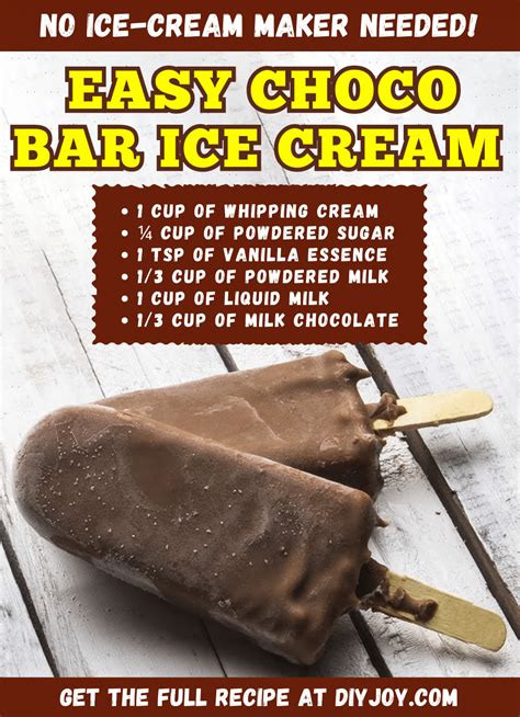 Easy 6-Ingredient Choco Bar Ice Cream Recipe