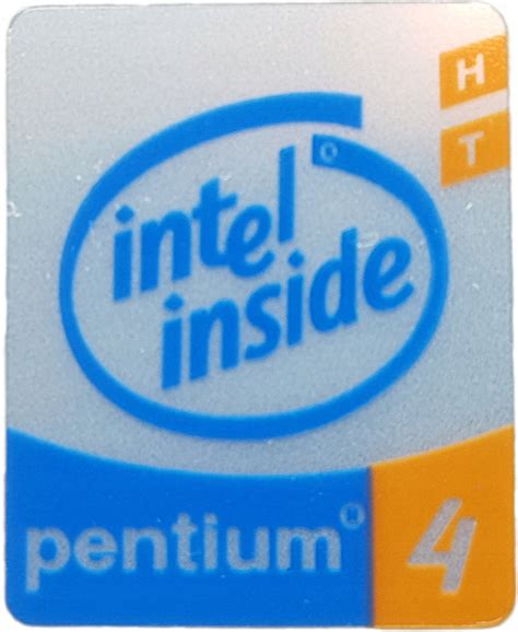 Naklejka INTEL PENTIUM 4 HT 19x24mm [66] w Bydgoszcz - Sklep, Opinie ...