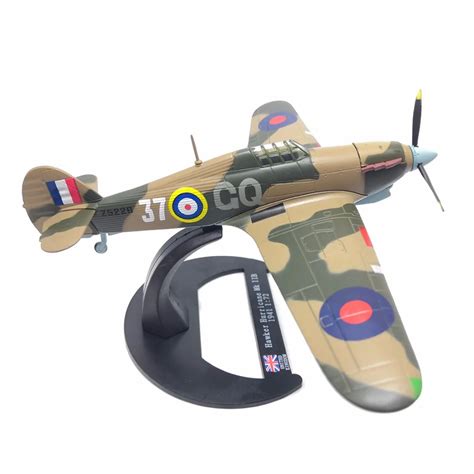 1/72 Scale Metal Diecast Plane RAF Hawker Hurricane Fighter Aircraft ...