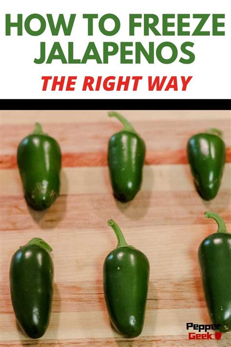 How To Freeze Jalapeño Peppers - A Simple Guide - PepperGeek.com ...