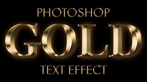 Create a Gold Text Effect In Photoshop CC and CS6