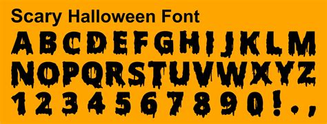 Halloween Font - Instant download