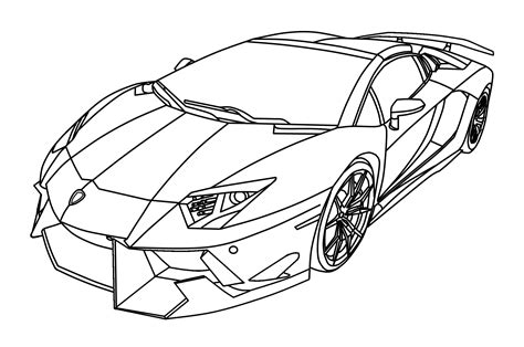 Lamborghini Aventador Coloring Pages Coloring Pages