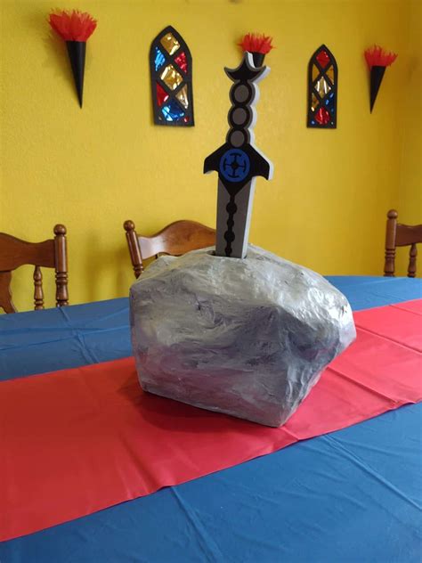 Sword in the Stone Paper Mache Party Decoration - C&S