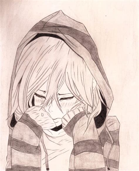 Sad Anime Drawings at PaintingValley.com | Explore collection of Sad ...