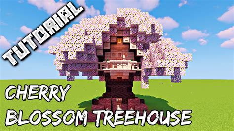 Cherry Blossom Treehouse | Minecraft Tutorial - YouTube