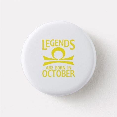 Born In October Libra Zodiac Sign Birthday Gif Button