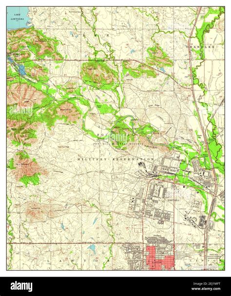 Fort Sill, Oklahoma, map 1956, 1:24000, United States of America by ...