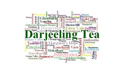 Darjeeling Tea Gardens - A list of tea growing regions (Estate)