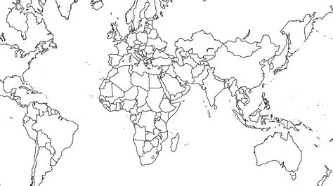 5 Amazing Free Printable World Political Map Blank Outline in PDF ...